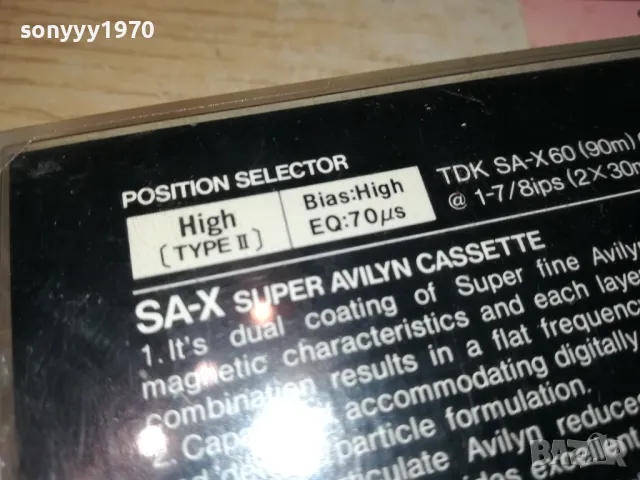 TDK SA-X60 TAPE MADE IN JAPAN 1912241755, снимка 12 - Аудио касети - 48407325