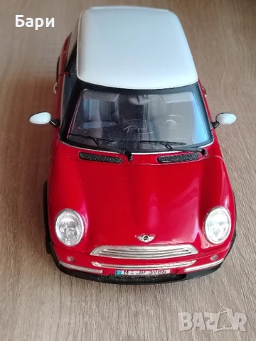 Bburago метална количка Mini Cooper - Италия, снимка 6 - Колекции - 51035699