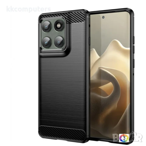 Motorola Edge 60 Pro 5G Удароустойчив Carbon Fiber Калъф и Протектор