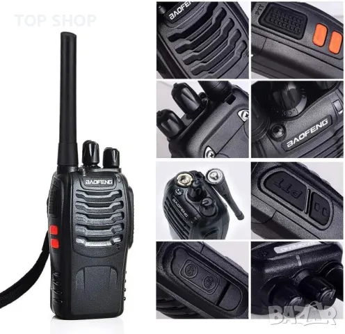Baofeng комплект от 4 бр. Акумулаторни уоки токита BF-88E, снимка 4 - Друга електроника - 48494782