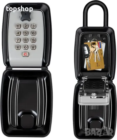 BEETRO Външна кутия за заключване 12-цифрена с бутон, Airbnb