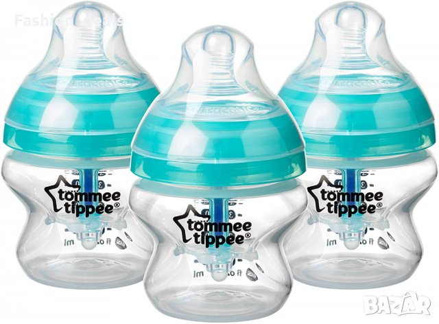 3 броя TOMMEE TIPPEE Advanced Anti-Colic бебешка бутилка шише за хранене 150мл, снимка 2 - Прибори, съдове, шишета и биберони - 33614758