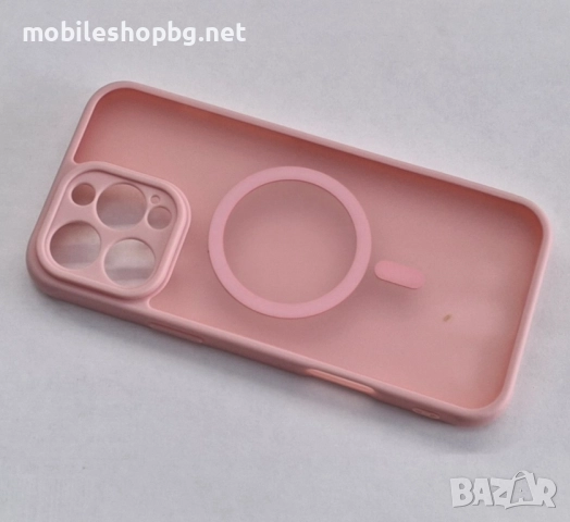 iPhone 16 Pro Max кейс MagSafe матов розов , снимка 3 - Калъфи, кейсове - 52116225
