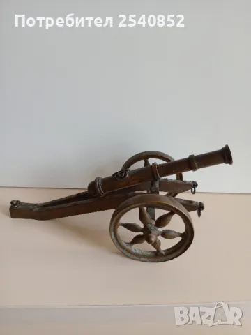 бронзово оръдие за бюро 