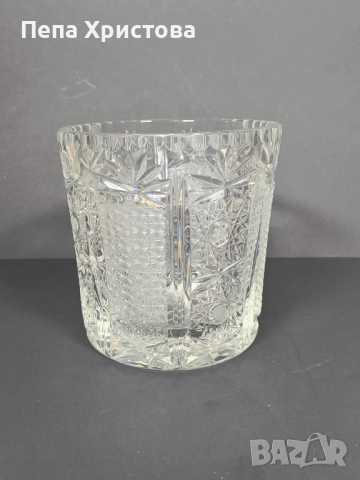 Ледарка от оловен  кристал Бохемия, снимка 3 - Аксесоари за кухня - 51555138