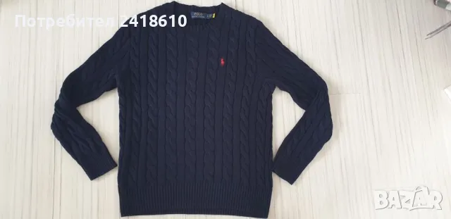 POLO Ralph Lauren Cable Cotton / Knit Mens Size S НОВО! ОРИГИНАЛ! Мъжки Пуловер!, снимка 8 - Пуловери - 48055778