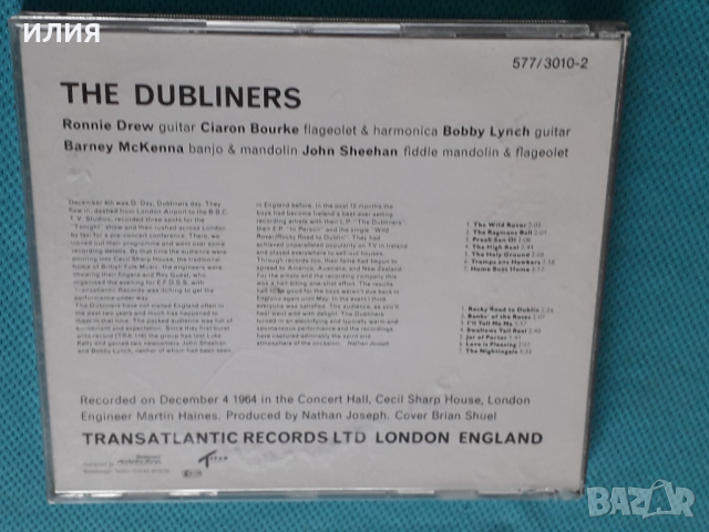The Dubliners – 1964 - In Session(Folk), снимка 4 - CD дискове - 44860907
