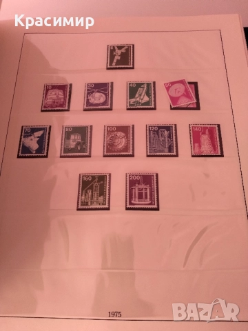 Класьор с пощенски марки Германия 1972-1983 г., снимка 1