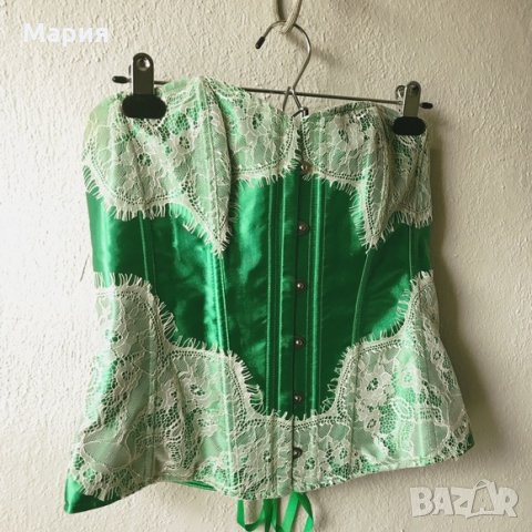 Аdore me-зелен сатенен корсет, снимка 11 - Бельо - 26232173