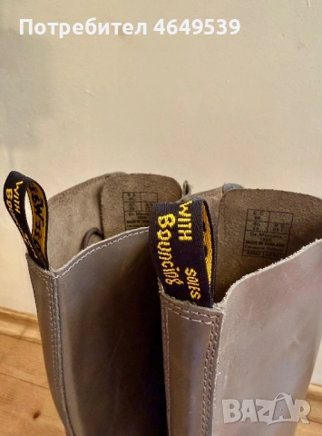 Оригинални Dr. Martens 1B60 Pisa Leather Knee-High Boots., снимка 5 - Дамски ботуши - 52393841