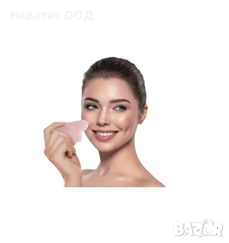 Масажен камък, Gua Sha, Кварц, Розов, снимка 4 - Масажори - 49005364