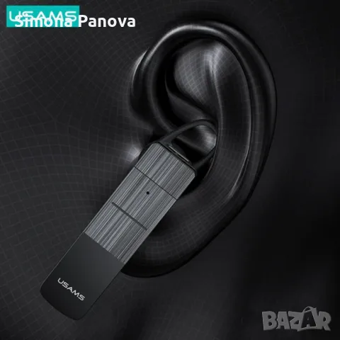 USAMS BT2 хендсфри слушалка, снимка 1 - Слушалки, hands-free - 47625180