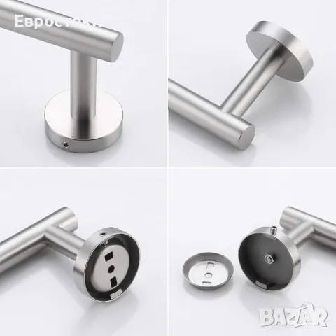 KES  Стенен държач за кърпи за баня. Закачалка за кърпи SUS304 от неръждаема стомана 40CM, A2000S40D, снимка 4 - Други - 49515641