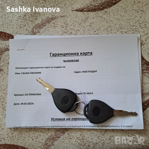 електрическа триколка за възрастни с покрив, снимка 2 - Друга електроника - 52456118