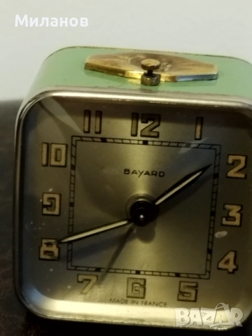 Стар механичен будилник, настолен часовник, снимка 5 - Антикварни и старинни предмети - 51993851