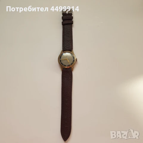 Стар позлатен механичен часовник Dugena, снимка 2 - Антикварни и старинни предмети - 50647265