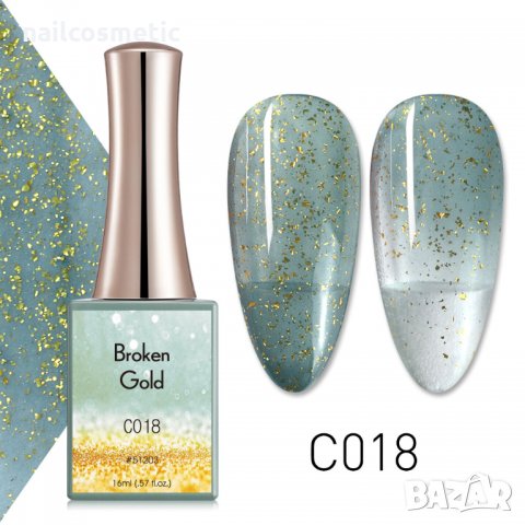 CANNI UV&LED ГЕЛ ЛАК BROKEN GOLD СЕРИЯ - 16 МЛ , снимка 7 - Продукти за маникюр - 32817004