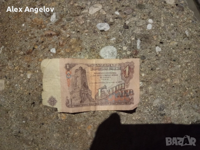 Хартиен 1 лев от 1974 година , снимка 2 - Колекции - 52002600