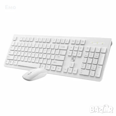 Бизнес безжични Wireless клавиатура и оптична мишка, съвместими с Windows KMT3, снимка 3 - Клавиатури и мишки - 47817572