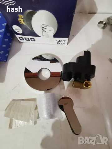 Смесител за душ Grohe 29082000 Start Edge, Едноръкохватков, За стенен монтаж, Хром, снимка 7 - Смесители - 48566886