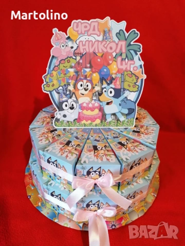Картонена торта Супер Марио, снимка 5 - Други - 53038113