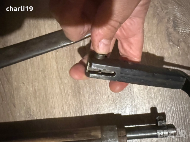 Старинна пушка МАНЛИХЕР с щик, снимка 13 - Антикварни и старинни предмети - 52630505