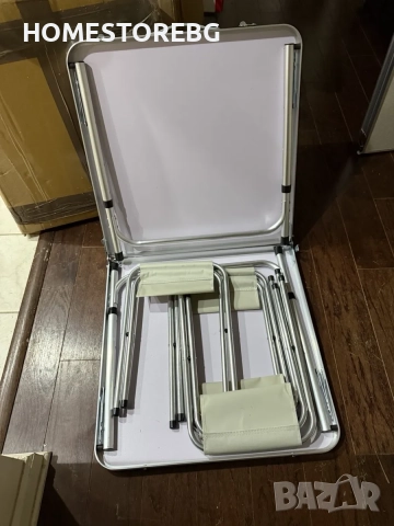 🪑🛠️ Комплект Сгъваема Маса и Столове Malatec 7893 – удобство и практичност навсякъде! , снимка 3 - Маси - 51471561