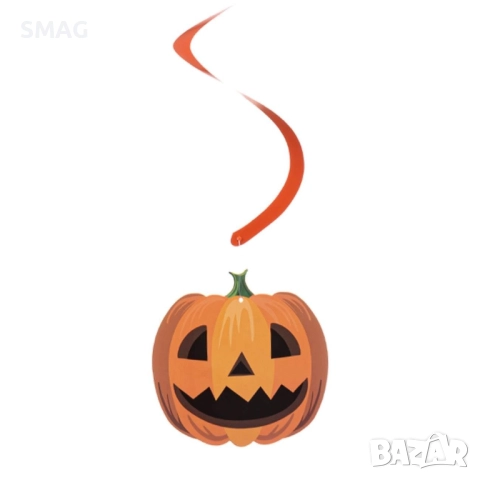 Halloween / Хелоуин хартиени висулки – спирали 80см, 4 бр._1217346, снимка 2 - Декорация за дома - 52020949