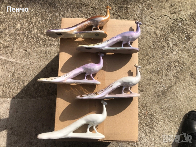 СОЦ порцеланови фигурки ПАУН - MADE IN BULGARIA 2, снимка 8 - Антикварни и старинни предмети - 51830139