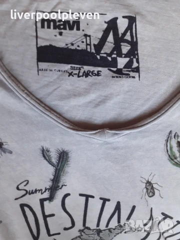 👉Mavi Jeans Original XL ефектна, снимка 4 - Тениски - 51243429