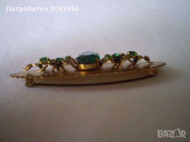 брошка -Игла с кристали от 40-те години, снимка 3 - Антикварни и старинни предмети - 40640437