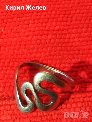 ФЕШЪН АРТ ПОСРЕБРЕН СТОМАНЕН ПРЪСТЕН с ПЕЧАТ 925 БИЖУ от БЛАГОРОДНА НЕРЪЖДАЕМА СТОМАНА 26332, снимка 12 - Пръстени - 39969276