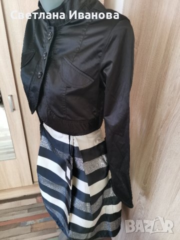 Късо сако сатен, снимка 3 - Поли - 43922228