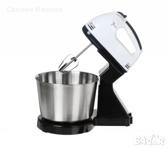 Миксер с купа от неръждаема стомана – 250 W, 2L, 7 скорости, снимка 12 - Миксери - 51315272