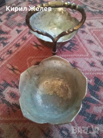 Винтидж прибор за сервиране с две купички 54301, снимка 2 - Антикварни и старинни предмети - 53601174