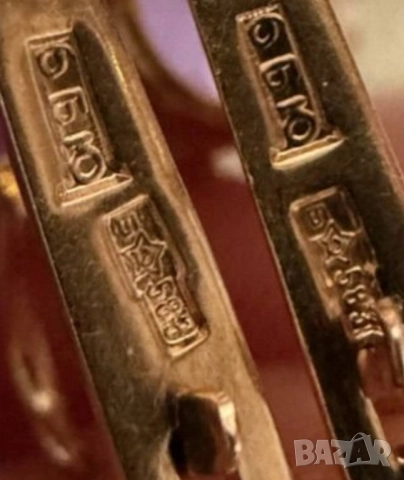 Руски златни обеци с александрит, снимка 8 - Обеци - 52549966