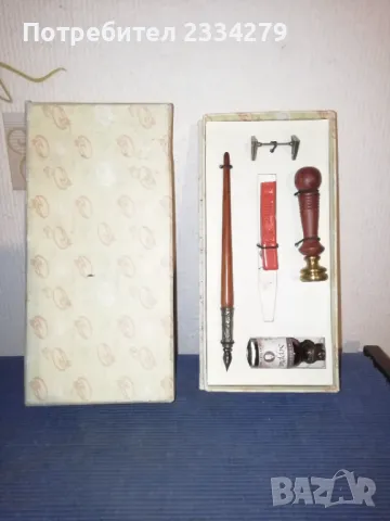 Стар калиграфически комплект ,,Bortoletti" Venecia. Топографска линия. 