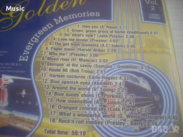 Golden evergreen memories - матричен диск , снимка 2 - CD дискове - 37872054