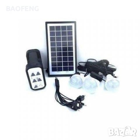 LED Соларна система за осветление GD LITE-GD8007-зарядно за телефон, снимка 3 - Соларни лампи - 37992633