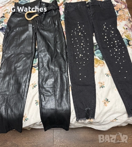 Кожен панталон и дънки