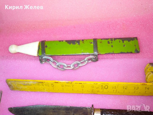 СТАР РЯДЪК КОЛЕКЦИОНЕРСКИ КИНЖАЛ ЕРГЕНСКА КАМА НОЖ НОЖЧЕ с МЕТАЛНА КАНИЯ 42967, снимка 10 - Ножове - 44119727