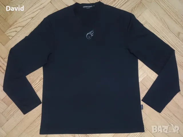 Оригинална дамска фланелка с дълъг ръкав на Emporio Armani, снимка 1