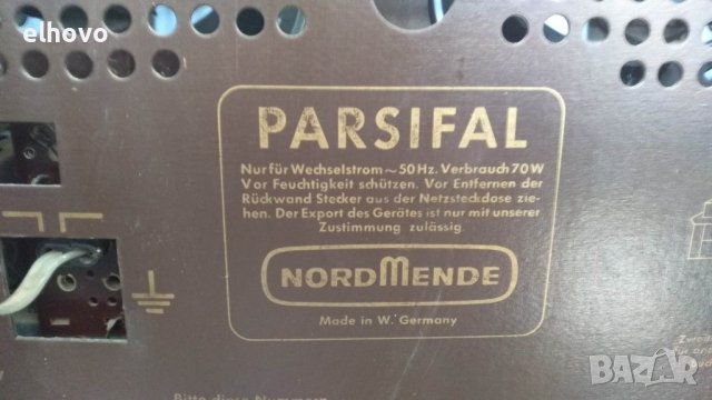 Rадио Nordmende Parsifal, снимка 9 - Радиокасетофони, транзистори - 39670664