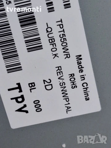 T-CON BOARD HV550QUBF70, 47-6021365 .за 55-инчов телевизор SAMSUNG Модел UE55AU7095U, с дисплей TPT5, снимка 4 - Части и Платки - 52750158