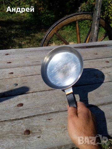 Стар неръждаем тиган,неръждавейка #3, снимка 3 - Антикварни и старинни предмети - 27186715