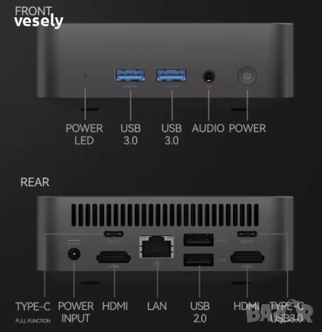 Intel core i9 мини компютър , снимка 2 - Геймърски - 51614634