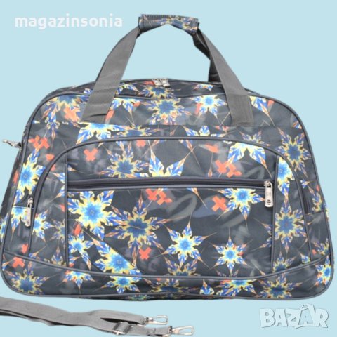 Големи пътни чанти с красив цветен принт, снимка 4 - Сакове - 37038259