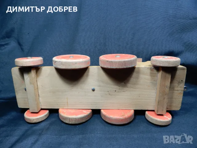 СТАРА РЕТРО ДЪРВЕНА ИГРАЧКА ЛОКОМОТИВ HABA GERMANY, снимка 7 - Антикварни и старинни предмети - 50266307