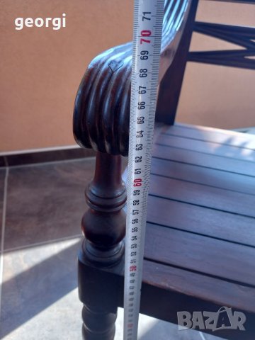 Ретро дървена пейка масив , снимка 7 - Дивани и мека мебел - 38347046