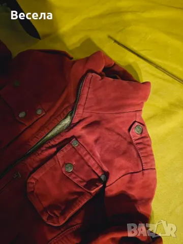 Дамско зимно червено яке, снимка 3 - Якета - 48746882